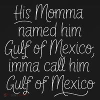 His Momma Named Him Gulf Of Mexico Funny Sarcastic Quote Women's Tank Top thumb 5