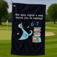 How Many Nights A Week Should You Be Reading 6-7 Golf Towel thumb 1
