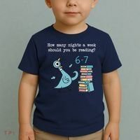 How Many Nights A Week Should You Be Reading 6-7 Toddler T-Shirt thumb 2