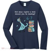 How Many Nights A Week Should You Be Reading 6-7 Women's Long Sleeve Shirt thumb 0