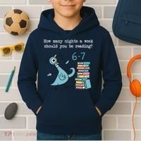 How Many Nights A Week Should You Be Reading 6-7 Kids Hoodie thumb 2