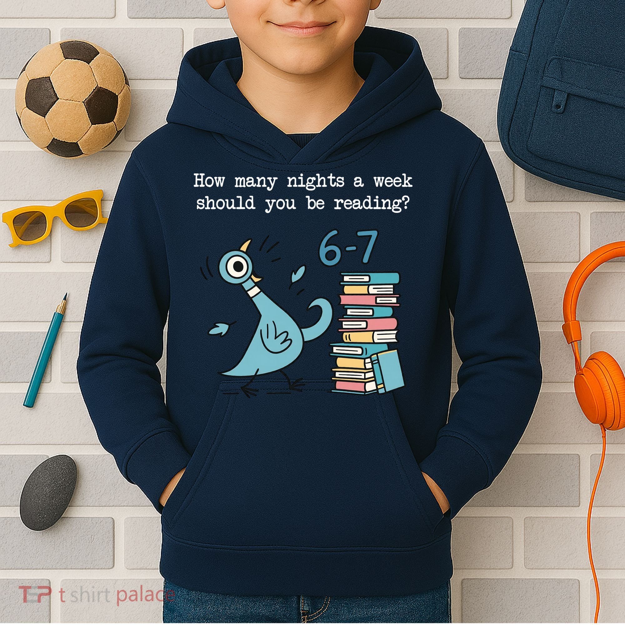How Many Nights A Week Should You Be Reading 6-7 Kids Hoodie