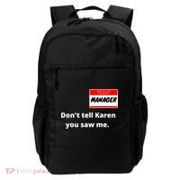 Hello My Name Is Ager Im With Karen Couples Costume Meaningful Gift Backpack thumb 0