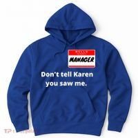Hello My Name Is Ager Im With Karen Couples Costume Meaningful Gift Hoodie thumb 0