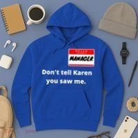 Hello My Name Is Ager Im With Karen Couples Costume Meaningful Gift Hoodie thumb 3