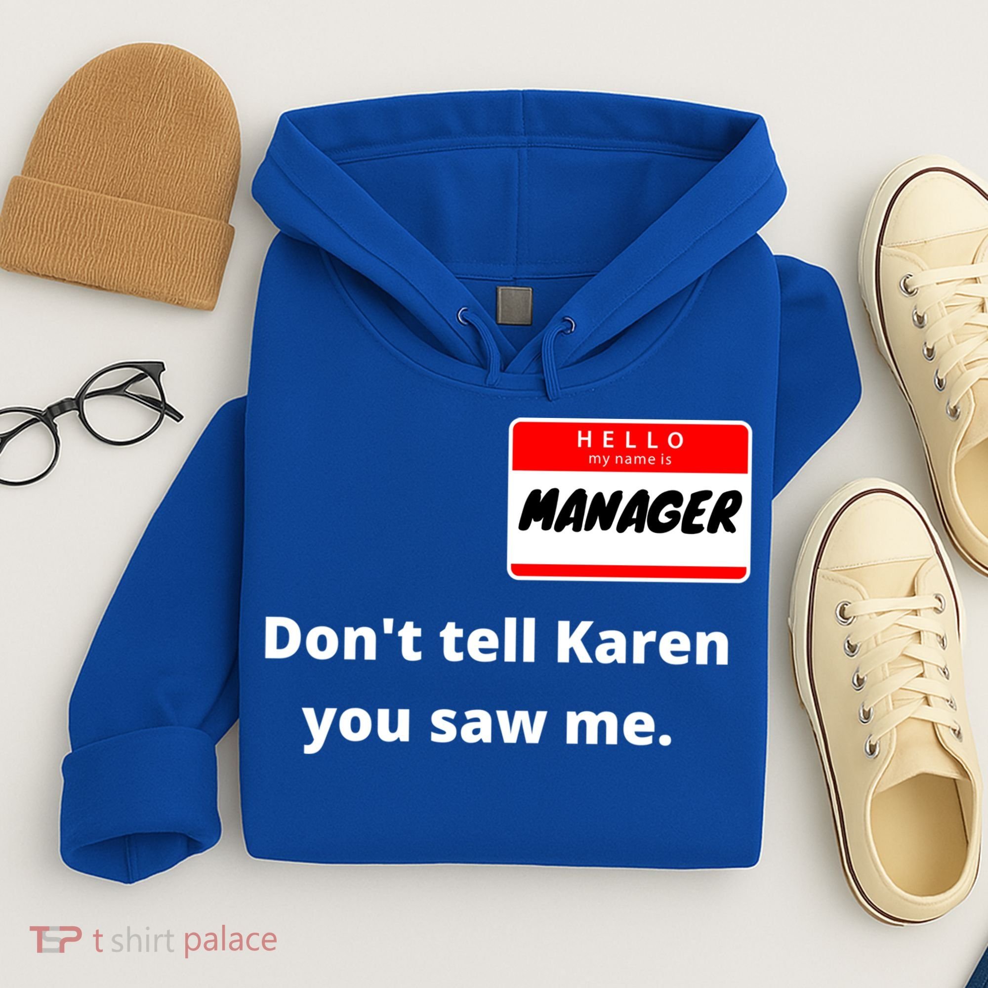 Hello My Name Is Ager Im With Karen Couples Costume Meaningful Gift Hoodie