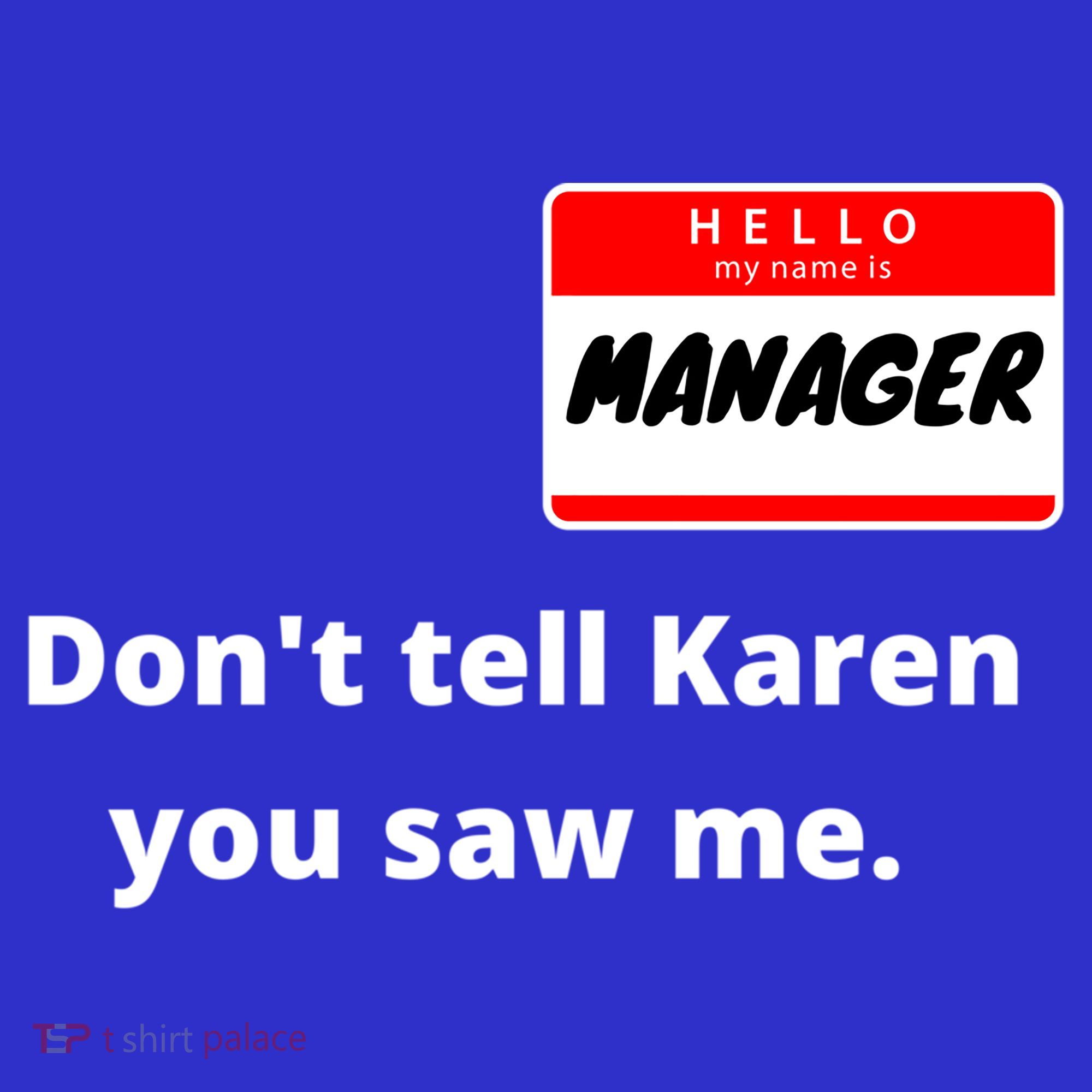 Hello My Name Is Ager Im With Karen Couples Costume Meaningful Gift Apron
