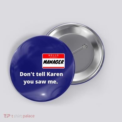 Hello My Name Is Ager Im With Karen Couples Costume Meaningful Gift Button