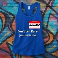 Hello My Name Is Ager Im With Karen Couples Costume Meaningful Gift Women's Tank Top thumb 3