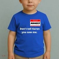 Hello My Name Is Ager Im With Karen Couples Costume Meaningful Gift Toddler T-Shirt thumb 2