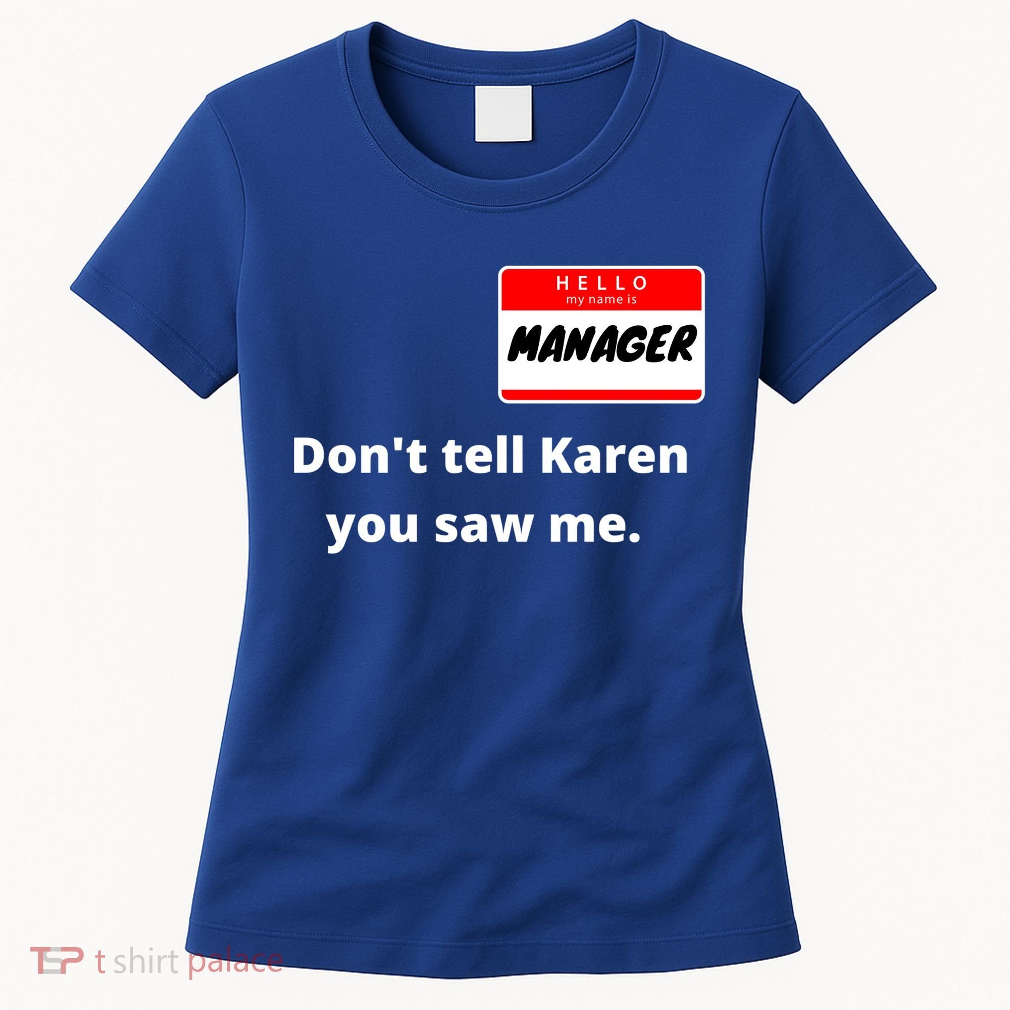 Hello My Name Is Ager Im With Karen Couples Costume Meaningful Gift Women's T-Shirt