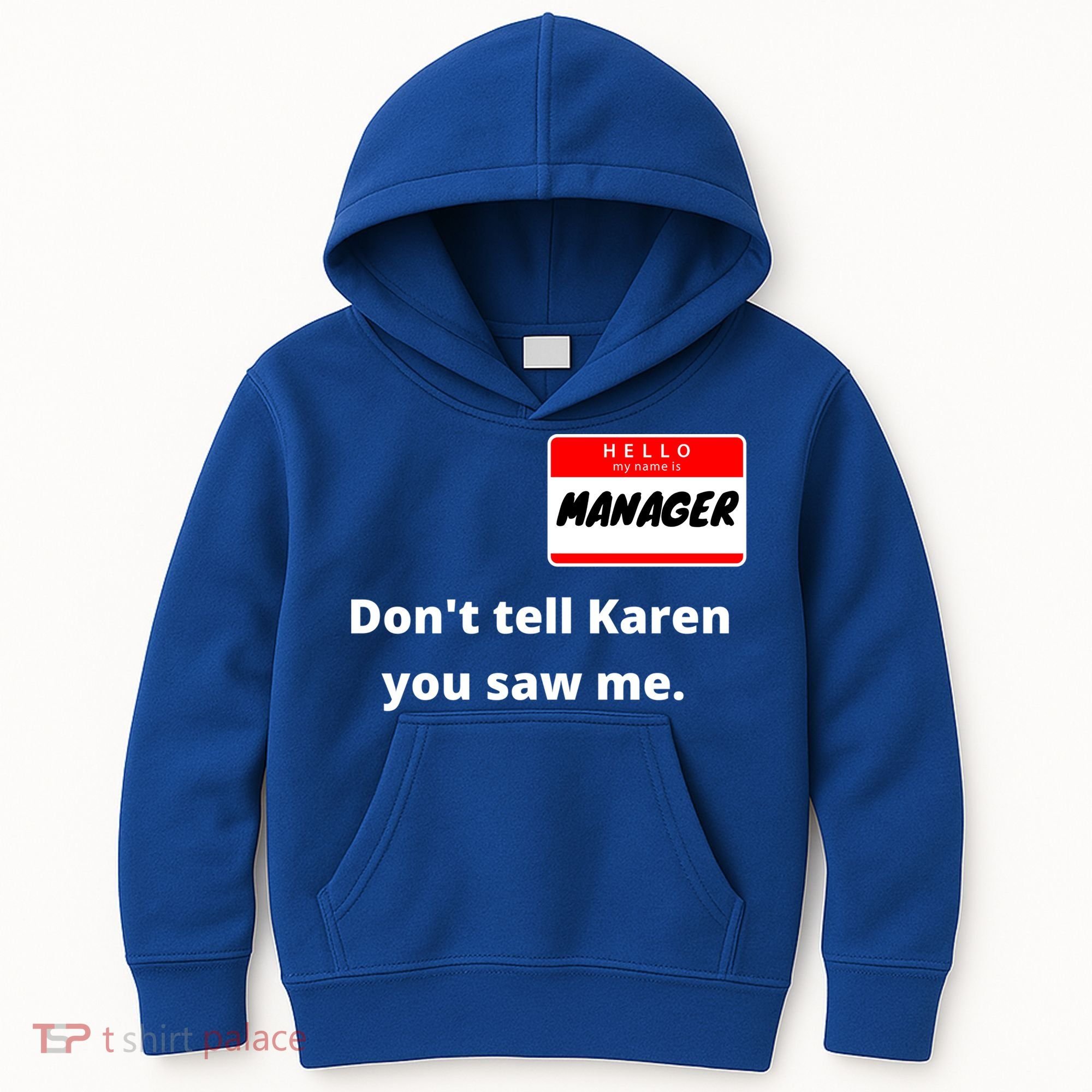 Hello My Name Is Ager Im With Karen Couples Costume Meaningful Gift Kids Hoodie