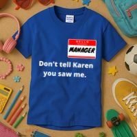 Hello My Name Is Ager Im With Karen Couples Costume Meaningful Gift Kids T-Shirt thumb 3