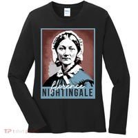 History Month Nurse Florence Nightingale Nursing Women's Long Sleeve Shirt thumb 0