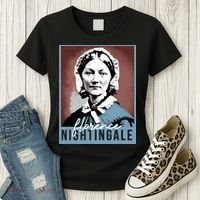 History Month Nurse Florence Nightingale Nursing Women's T-Shirt thumb 3