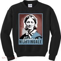 History Month Nurse Florence Nightingale Nursing Kids Sweatshirt thumb 0