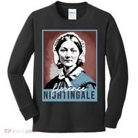 History Month Nurse Florence Nightingale Nursing Kids Long Sleeve Shirt thumb 0