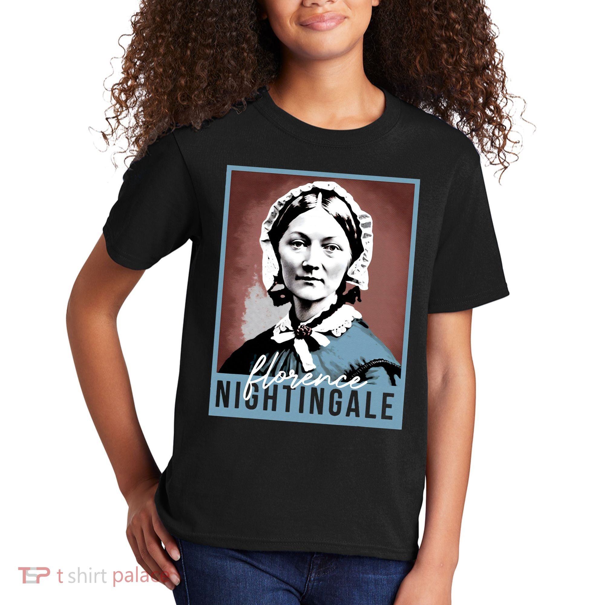 History Month Nurse Florence Nightingale Nursing Kids T-Shirt
