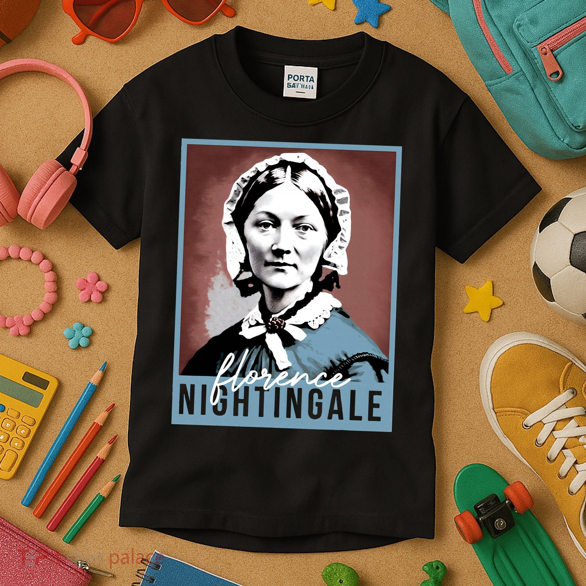 History Month Nurse Florence Nightingale Nursing Kids T-Shirt