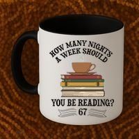 How Mnay Nights A Week You Should Be Reading 67 Meme Coffee Mug thumb 2