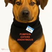 Hello My Name Is Peter Pumpkin Eaters Anonymous USA-Made Doggie Bandana thumb 1