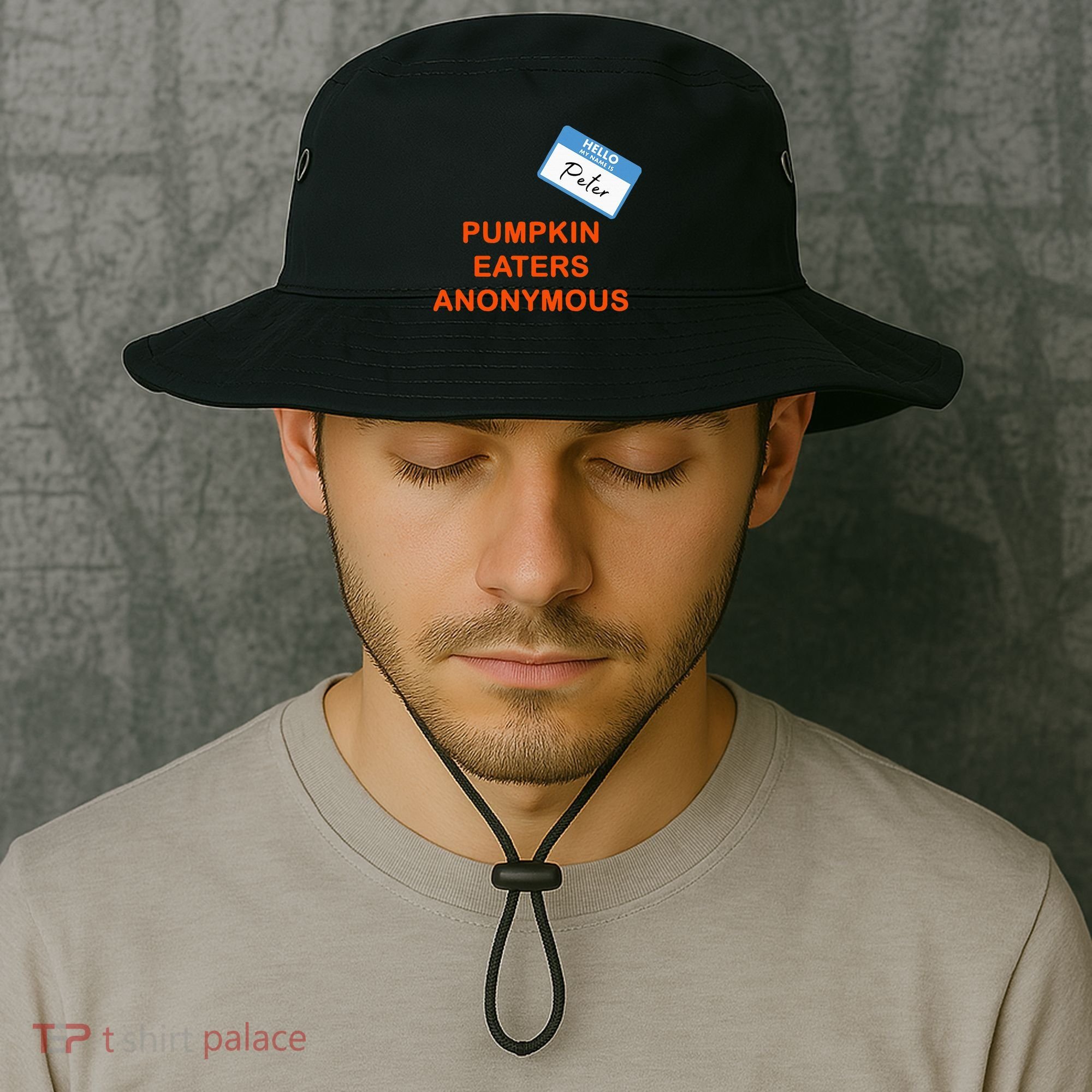 Hello My Name Is Peter Pumpkin Eaters Anonymous Bucket Hat