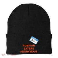 Hello My Name Is Peter Pumpkin Eaters Anonymous Beanie thumb 0