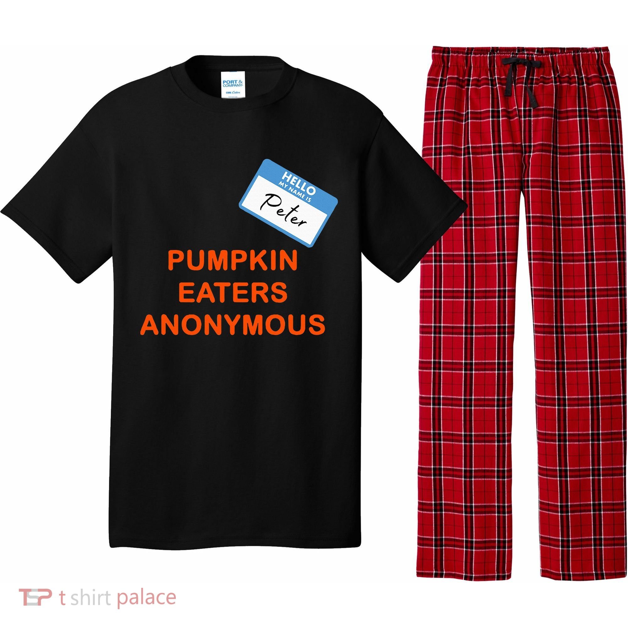Hello My Name Is Peter Pumpkin Eaters Anonymous Pajama Set