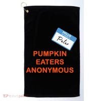 Hello My Name Is Peter Pumpkin Eaters Anonymous Golf Towel thumb 0