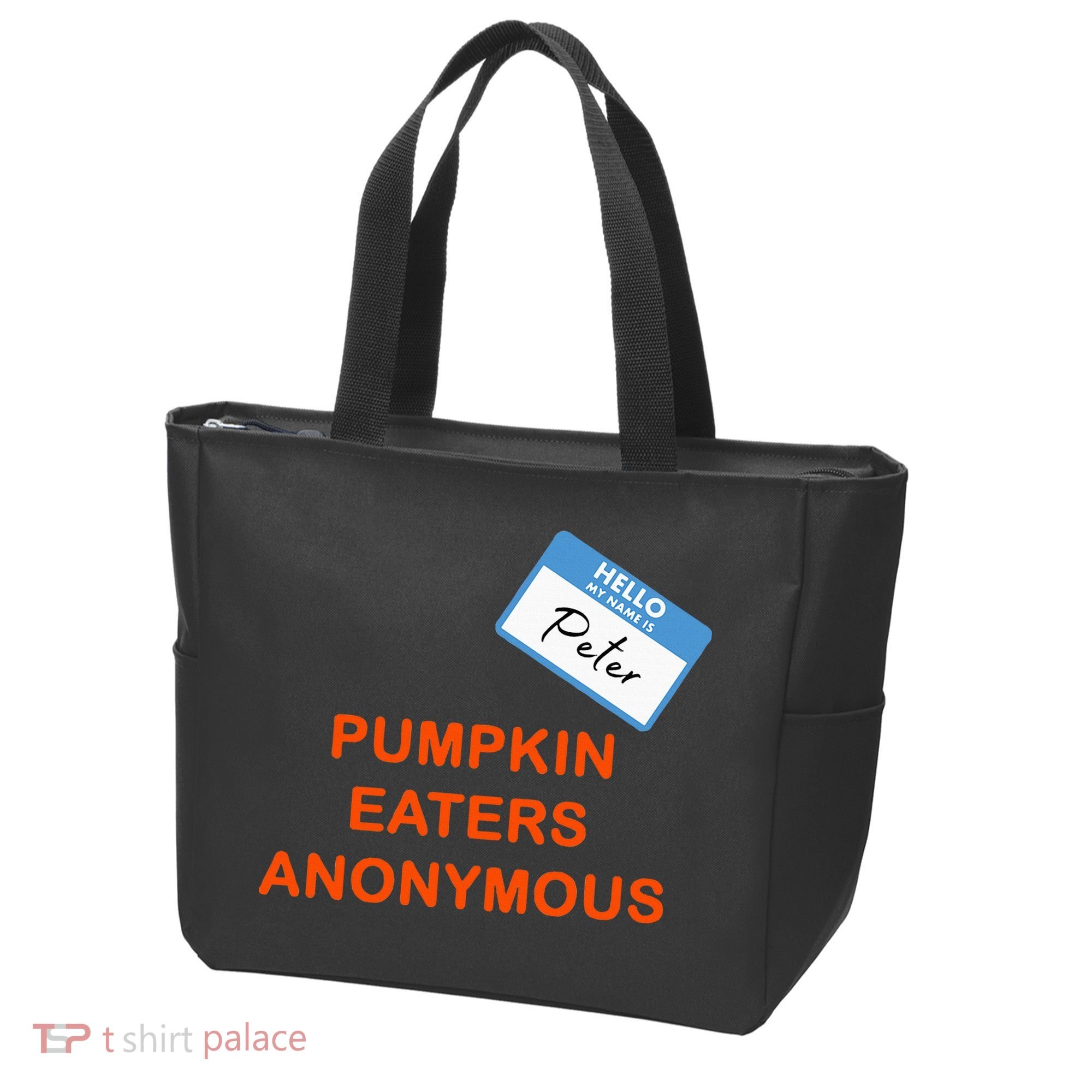 Hello My Name Is Peter Pumpkin Eaters Anonymous Tote Bag