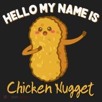 Hello My Name Is Chicken Nugget Costume Chicken Women's Sweatshirt thumb 2