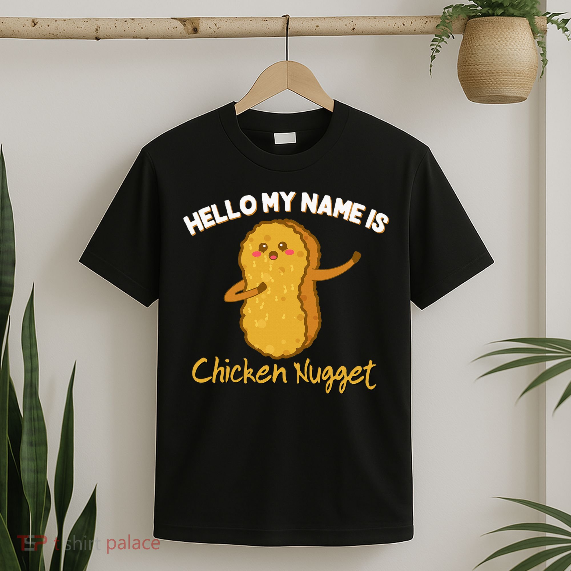 Hello My Name Is Chicken Nugget Costume Chicken T-Shirt