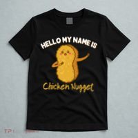 Hello My Name Is Chicken Nugget Costume Chicken T-Shirt thumb 5