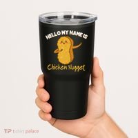 Hello My Name Is Chicken Nugget Costume Chicken Tumbler thumb 2