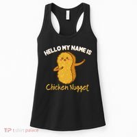 Hello My Name Is Chicken Nugget Costume Chicken Women's Tank Top thumb 0