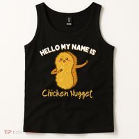Hello My Name Is Chicken Nugget Costume Chicken Tank Top thumb 2