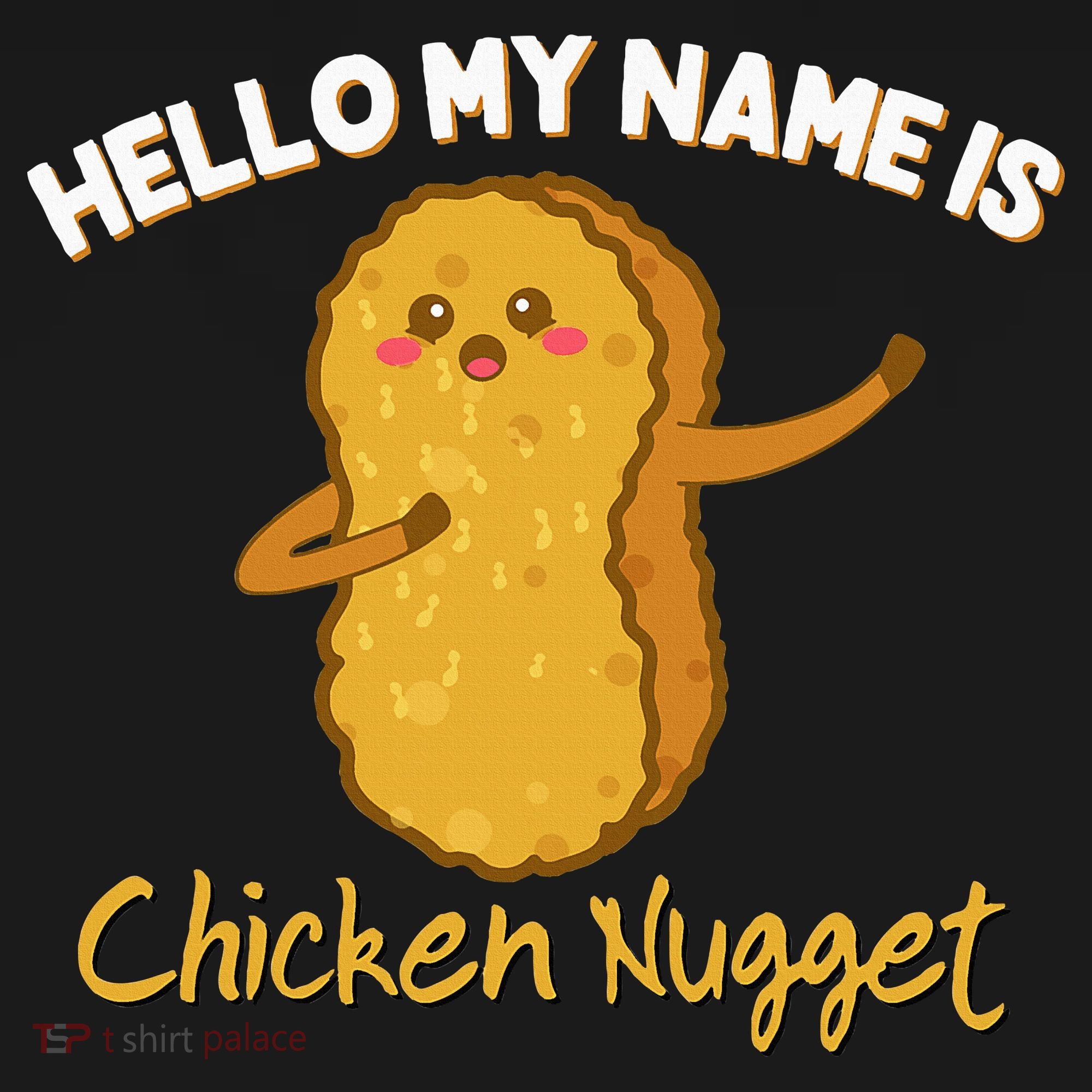 Hello My Name Is Chicken Nugget Costume Chicken Women's Long Sleeve Shirt