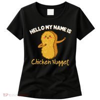 Hello My Name Is Chicken Nugget Costume Chicken Women's T-Shirt thumb 0