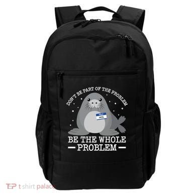 Hello My Name Is Neil Funny Seal Character Gift Backpack