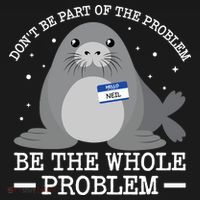 Hello My Name Is Neil Funny Seal Character Gift Mousepad thumb 1