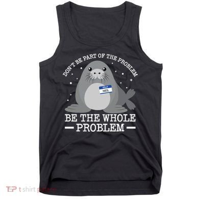 Hello My Name Is Neil Funny Seal Character Gift Tank Top