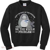 Hello My Name Is Neil Funny Seal Character Gift Kids Sweatshirt thumb 0