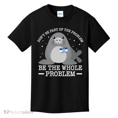 Hello My Name Is Neil Funny Seal Character Gift Kids T-Shirt