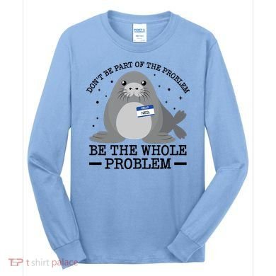 Hello My Name Is Neil Funny Seal Character Gift Long Sleeve Shirt