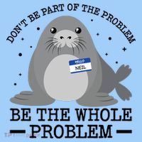 Hello My Name Is Neil Funny Seal Character Gift T-Shirt thumb 2