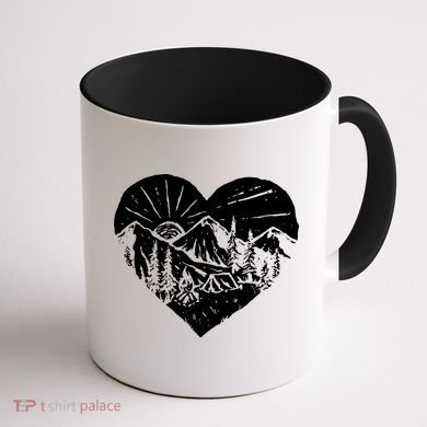 Hiking Mountains Nature Lover Coffee Mug back