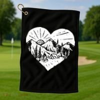 Hiking Mountains Nature Lover Golf Towel thumb 1