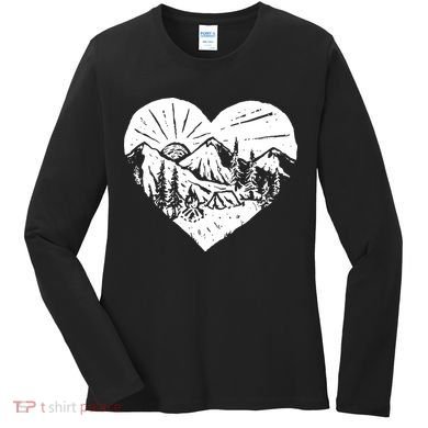 Hiking Mountains Nature Lover Women's Long Sleeve Shirt