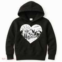 Hiking Mountains Nature Lover Kids Hoodie thumb 0