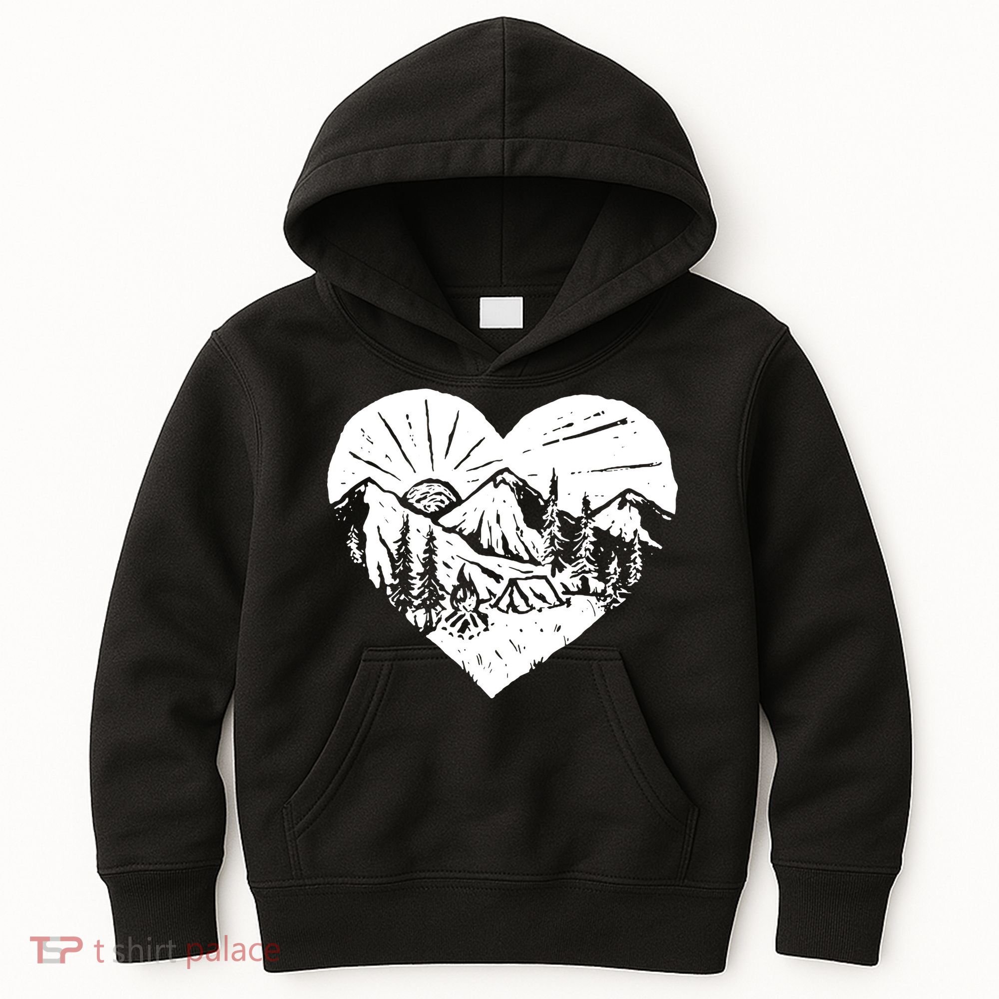 Hiking Mountains Nature Lover Kids Hoodie